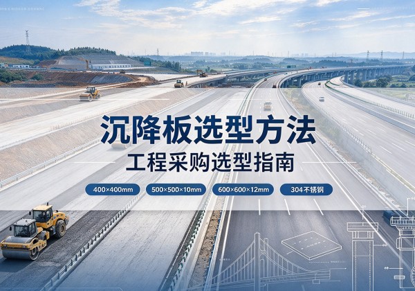 郊区沉降板选择方法